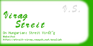 virag streit business card